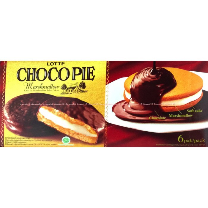 Jual Lotte Choco Pie Marshmallow Pak X Gr Shopee Indonesia