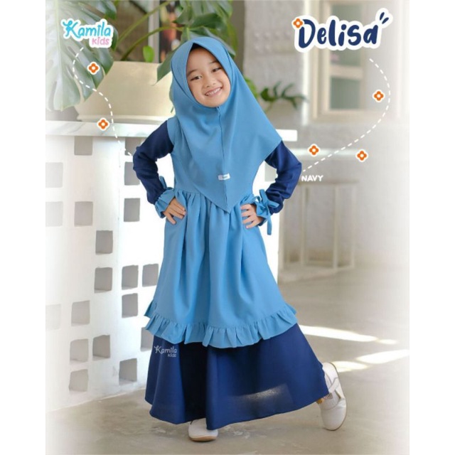 Delisa gamis anak by kamila kids
