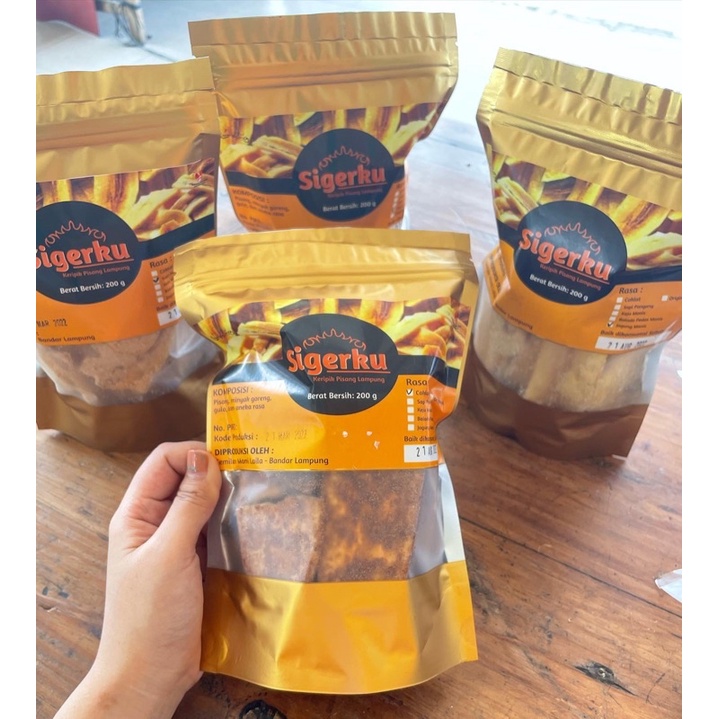 

kripik pisang siger cokelat