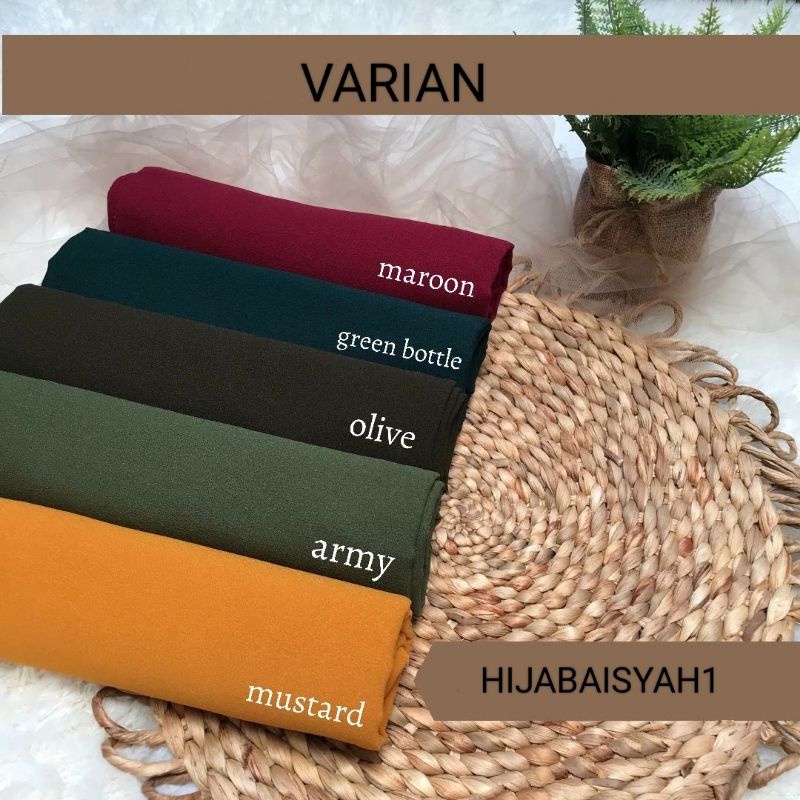 Bergo Hamidah Non Pet Jersey / Bergo Instan Malay Non Pad Daily