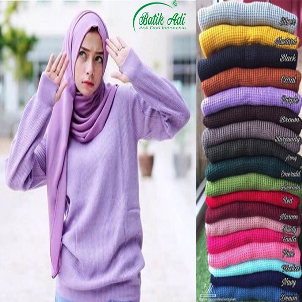 Sweater Matt Rajut Roundhand Berkualitas Untuk Wanita Bahan Halus dan Tebal
