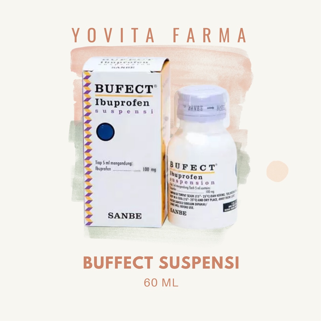 Jual Bufect Ibuprofen Suspensi 100mg/5ml 60ml Shopee Indonesia
