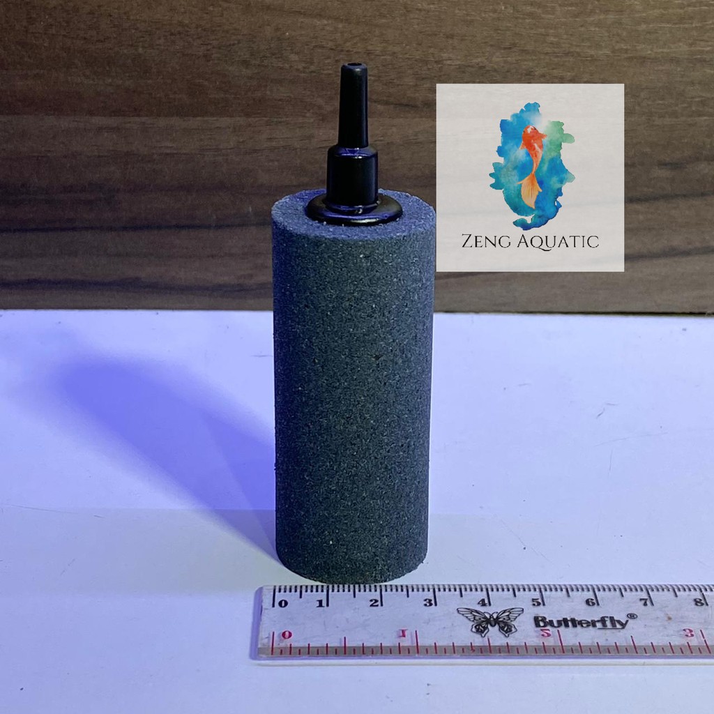 Batu Aerator Aquarium 3X7Cm - Airstone Panjang Gelembung Halus Oksigen Kolam Mini + Selang By Zeng A