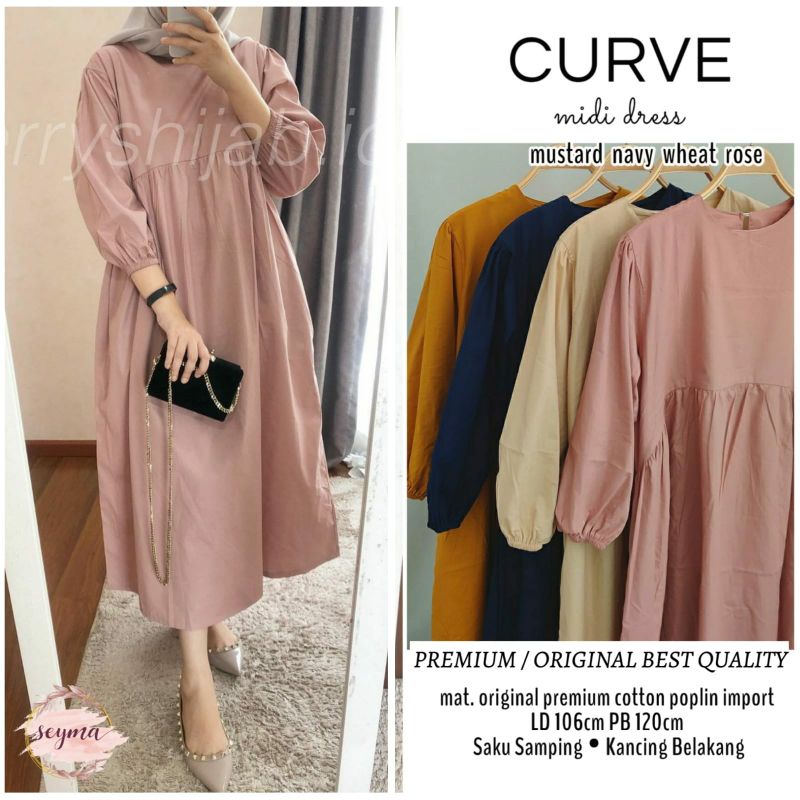 Curve Midi Dress by Seyma