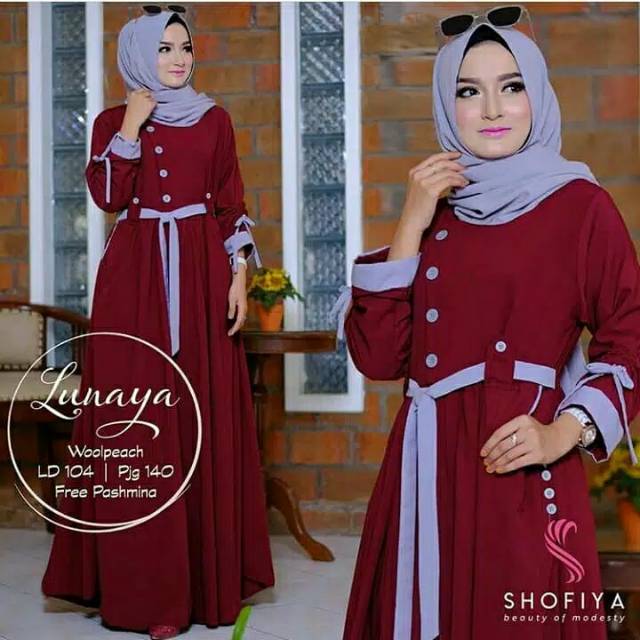 GAMIS SYARI ANNAJAH CAPUCCINO 900GR 110 140 ALLSIZE GAMIS SYARI BUSUI CADAR CREPE HQ POLOS MURAH I.