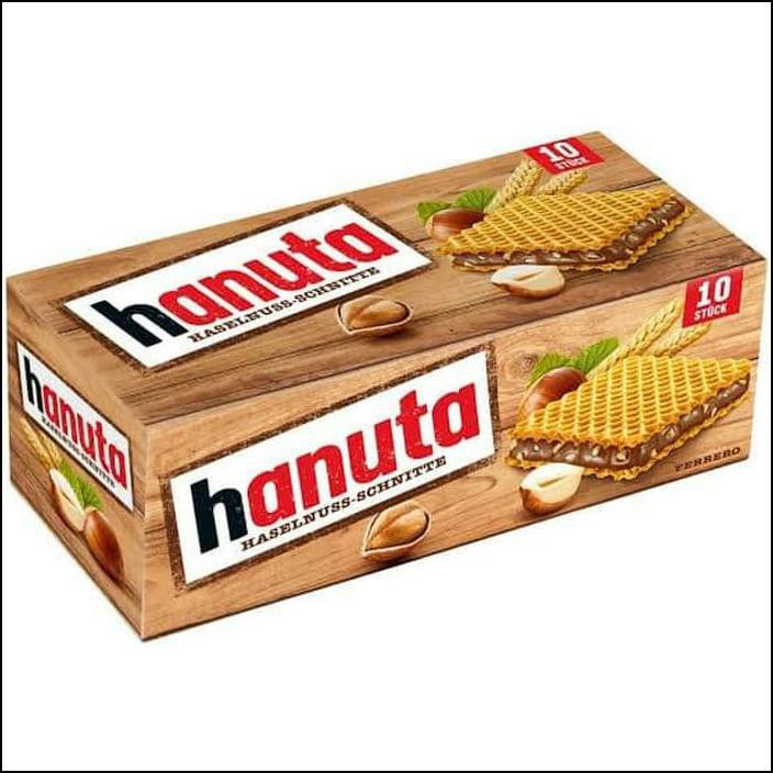 

FERRERO HANUTA HAZELNUT WAFER 22 GR X 10 PCS