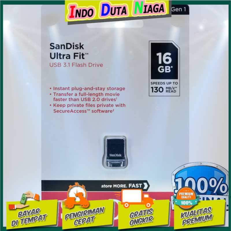 IDN TECH - Sandisk Ultra Fit USB 3.1 Flashdisk - SDCZ430