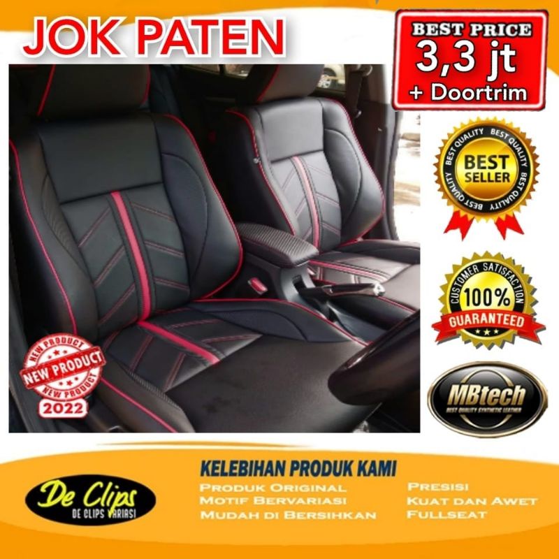 Sarung Jok Mobil Paten Bahan Mbtech raize agya brio jazz ayla yaris city karimun ignis corolla  vios