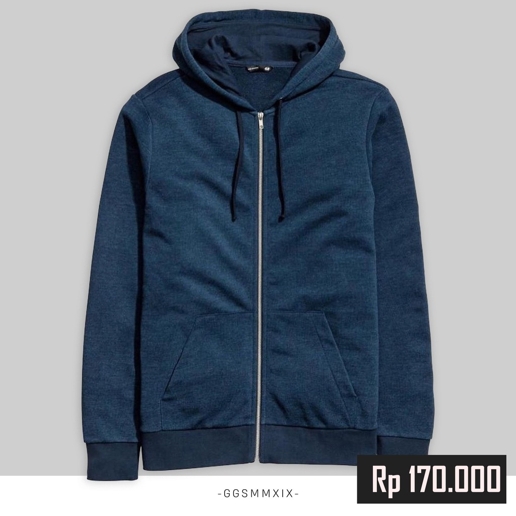 Hoodie Zipper H&M Original Navy Baru | Hoodie Hnm Original Brand Navy | Hoodie Original By Hnm Brand