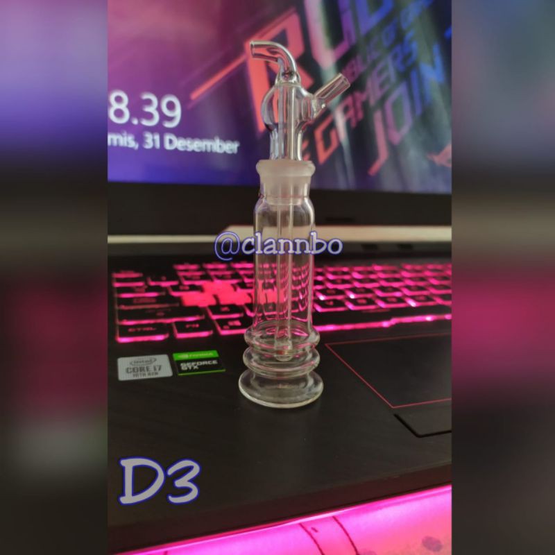 Ready Full Set Tabung  Kaca Tipe D03 Toko Accesories Bong