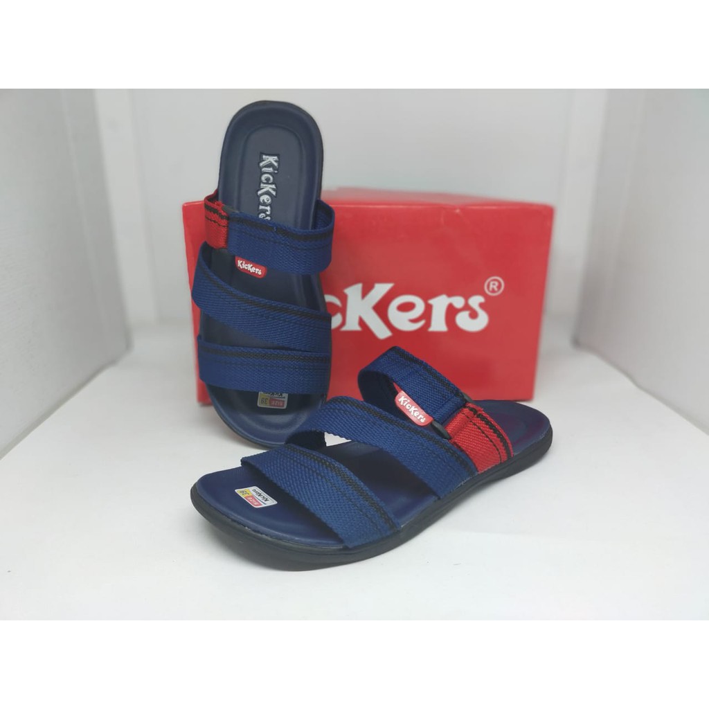 Sandal Casual Pria kickers tali Murah Jepit Slide Flip Flop Selop NgeMall Hangout kece sandal cowok1