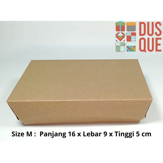 

( 20 PCS ) PAPER LUNCH BOX MEDIUM / KOTAK MAKANAN / BOX MAKANAN KRAFT / DUS MAKANAN LAMINASI