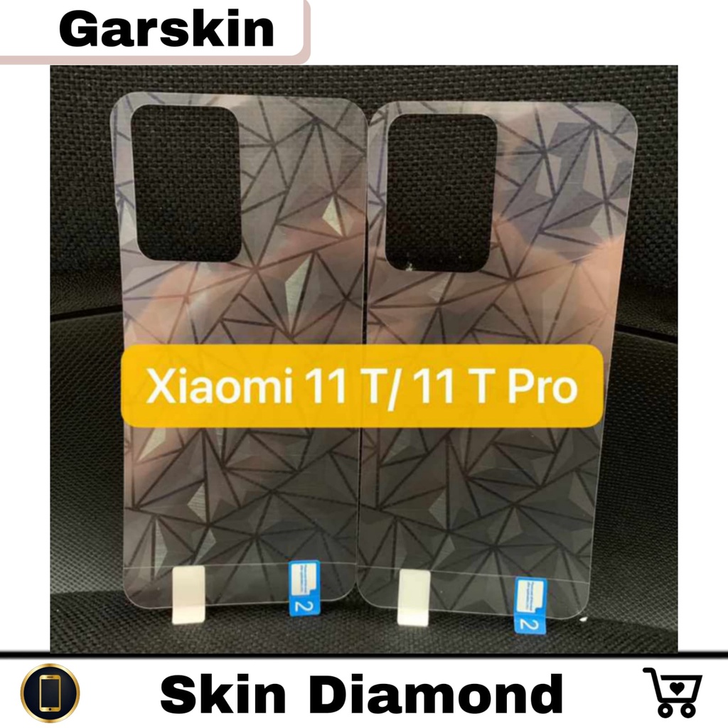 Skin Diamond Xiaomi 12 Lite Xiaomi 11T / 11T Pro Anti Gores Belakang Garskin Design Skin Back Diamond 3D