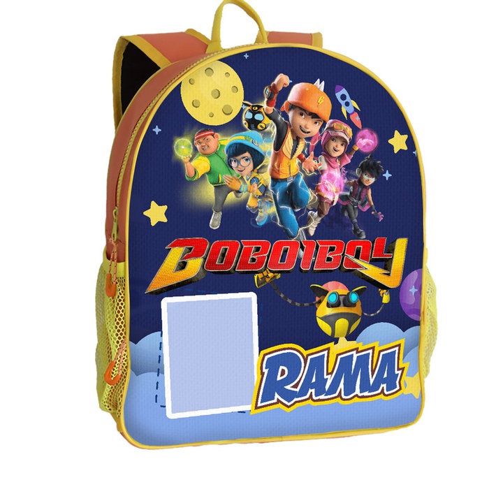 Tas Custom Anak Non Kantong - Boboboiboy Galaxy - 1 HARI JADI