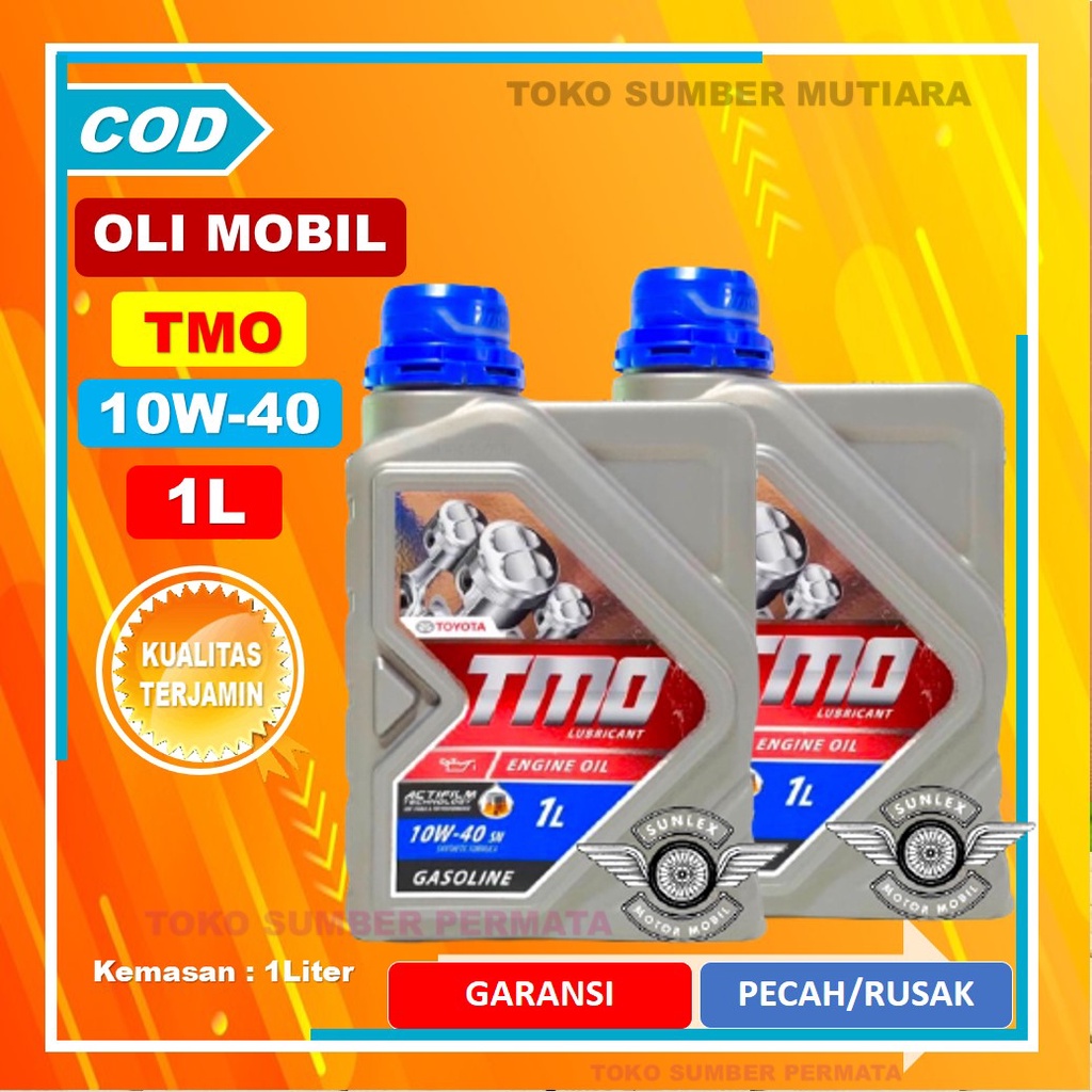 Oli Mobil Tmo Toyota Avanza 10W 40 Bensin 1 Liter