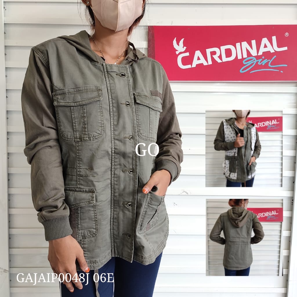 BB JKG CARDINAL GIRL JAKET KANVAS Cewek Pakaian Wanita Outerwear Distro Jaket Original!