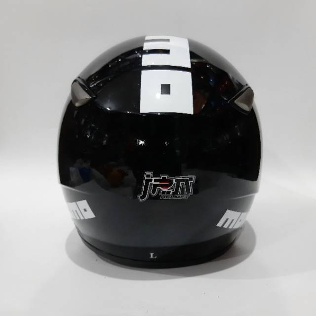 Helm Jpn Momo kawai Kaca Hitam Gloss