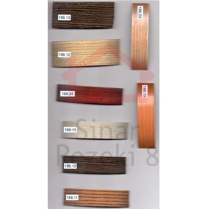 

Edging HPL 88167 22 mm / Coklat Tua Serat Urat Kayu Woodgrain taco PVC Best Seller