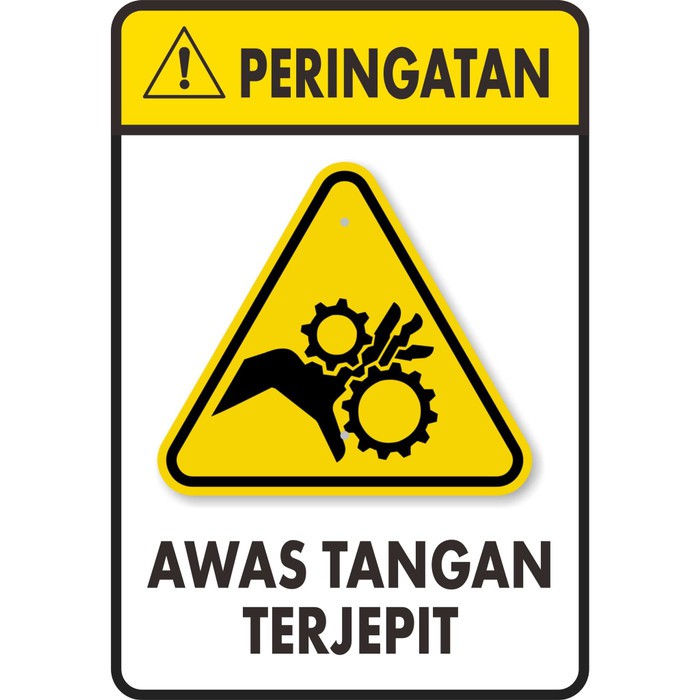 

STIKER SAFETY AWAS TANGAN TERJEPIT 21X30CM