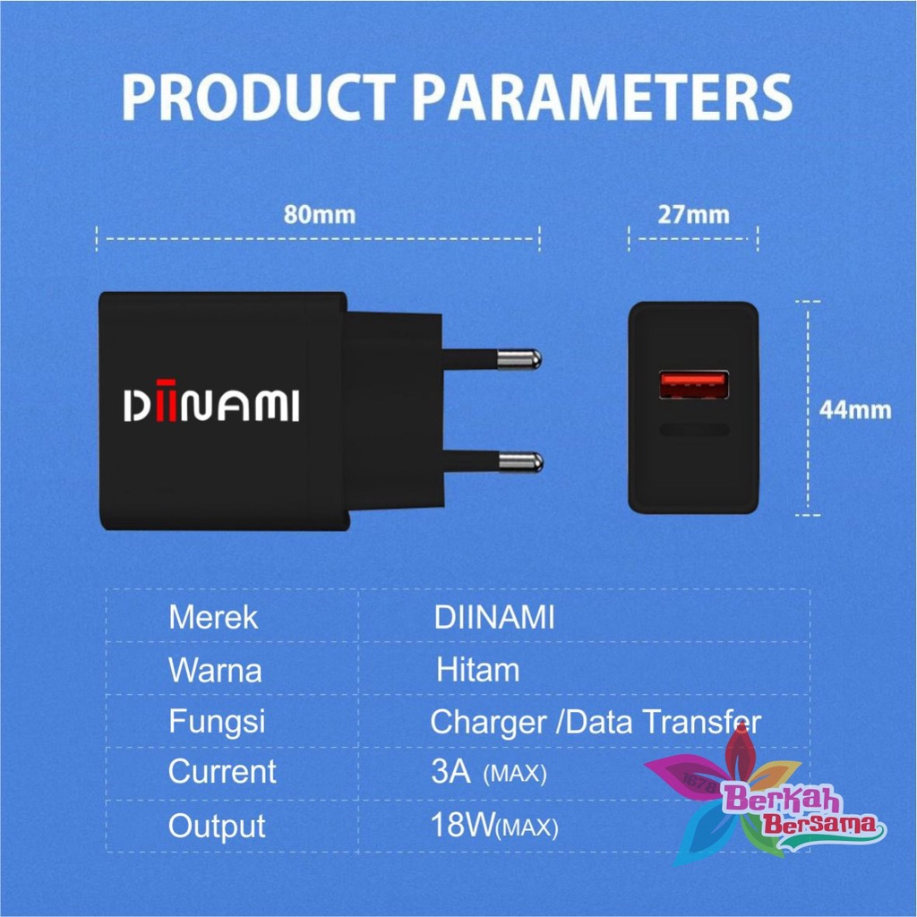 G20 DIINAMI 3A 18W Qualcomm QC3.0 Fast Charger Quick Charger Adaptor Ori GARANSI 1BULAN BB6020