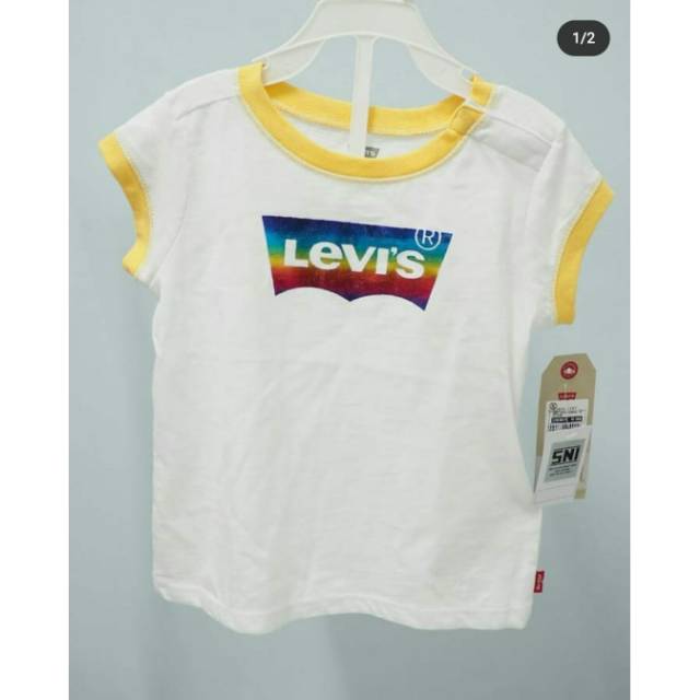 Kaos anak perempuan merk levis original