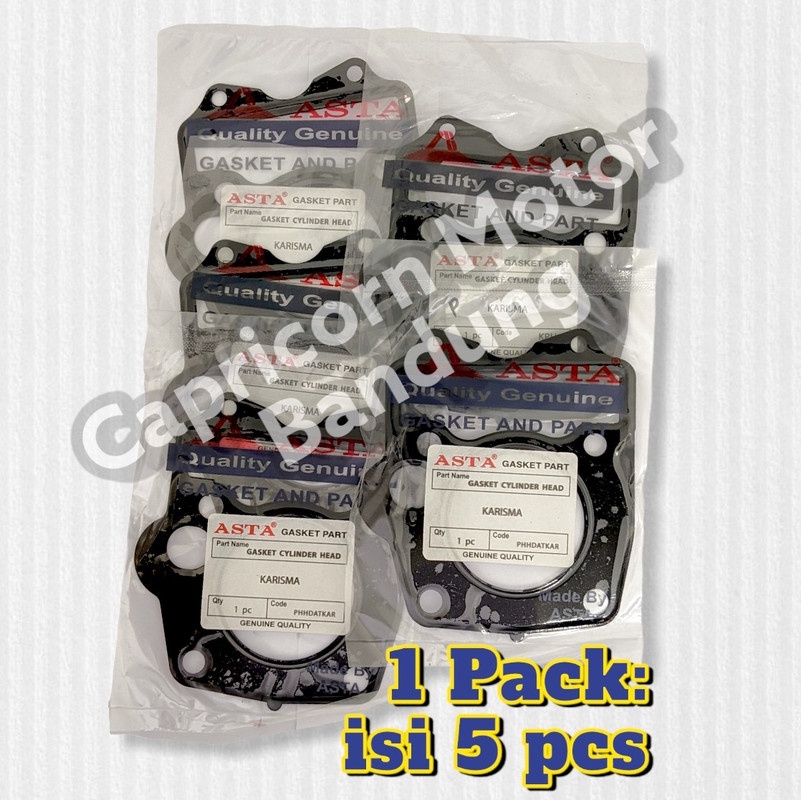 PAKING GASKET CYLINDER HEAD ATAS KHARISMA SUPRA X 125 ASTA ISI 5 PACKING KOP