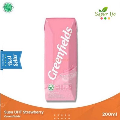 

GREENFIELDS STRAWBERRY 200 ML Susu UHT Stroberi Fresh Milk Segar