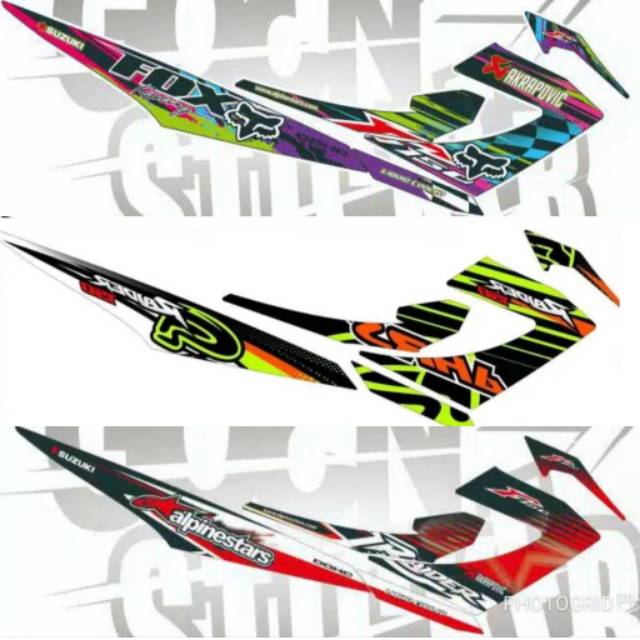 Striping Satria Fu / F 150 New Facelift 2013 2014 2015 Variasi Sticker Stiker Skotlet Motor Lis List