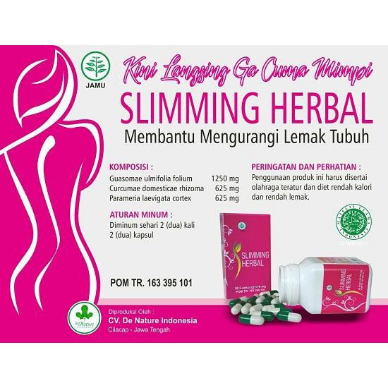 SLIMMING HERBAL Obat Pelangsing Herbal Slimming Herbal De Nature