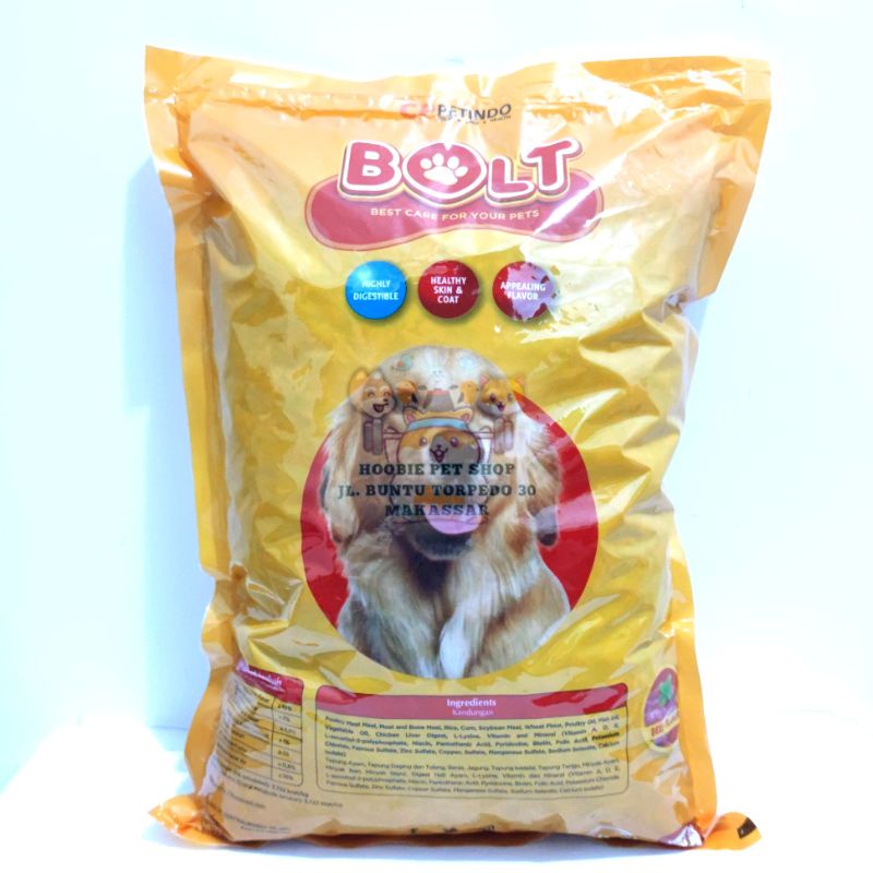 Makanan Anjing Bolt 1kg