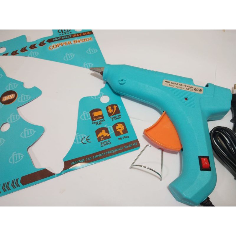 ALAT TEMBAK GLUE GUN 60W FIT / ALAT TEMBAK LEM LILIN SERBAGUNA/ALAT TEMBAK GLUE GAN LEM LILIN BESAR TERSEDIA BANYAK TYPE / ALAT PEREKAT LEM LILIN KERAJINAN TANGAN SEKOLAH KANTOR RUMAH TANGGA BERKUALITAS BAGUS