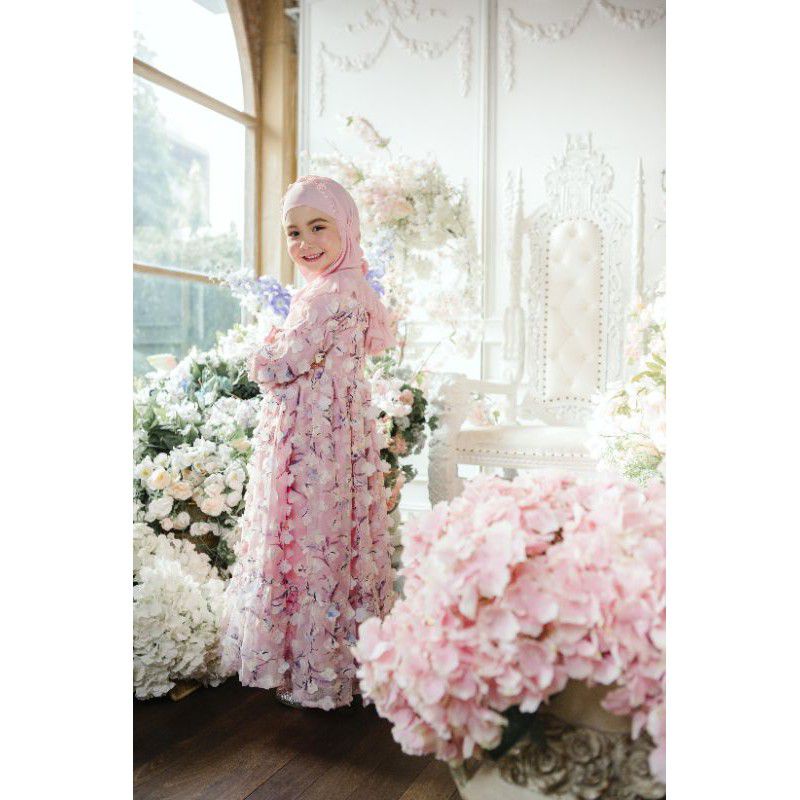Gamis Muslim anak Perempuan Safira Dress by Happy Princess Hijab