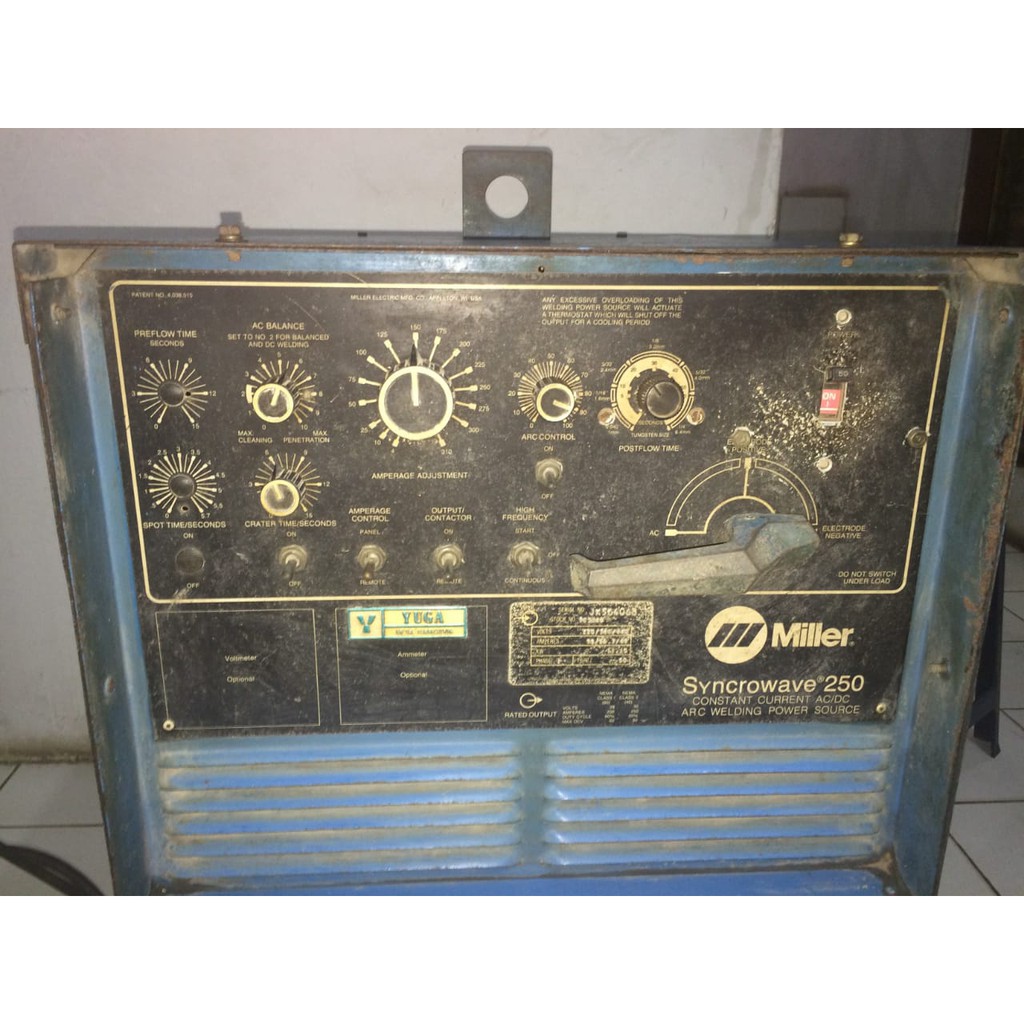 JUAL MESIN LAS MILLER SYNCROWAVE 250 (MADE IN USA)