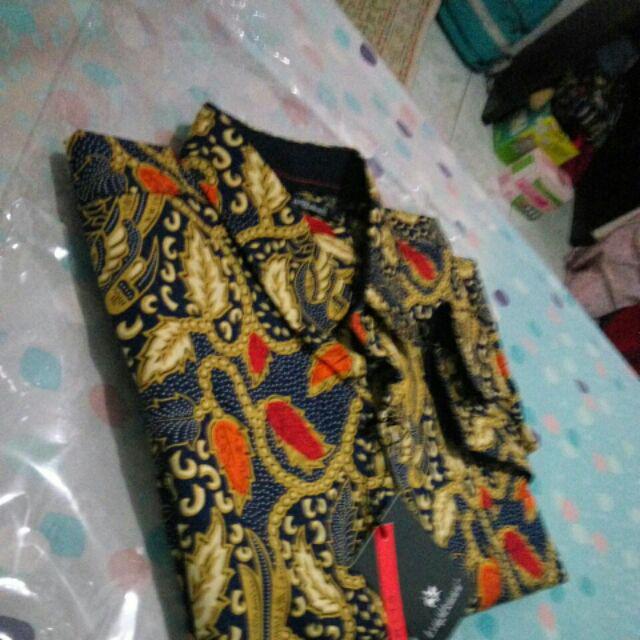 Odza Batik Lengan Panjang Pria Baju Kemeja Pria Modern Batik Katun Solo