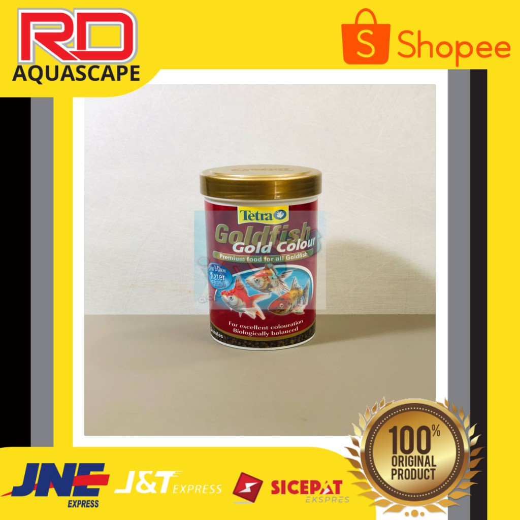 

Tetra Fish Food Goldfish Gold Colour 75gr Premium Granule / pakan ikan koi / pakan ikan koki