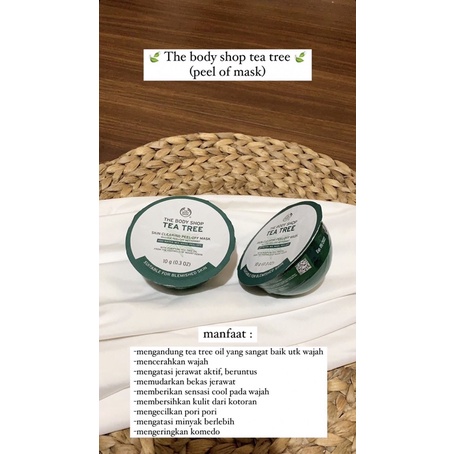 Sevins - the body shop tea tree peel off 10gr / masker peel off