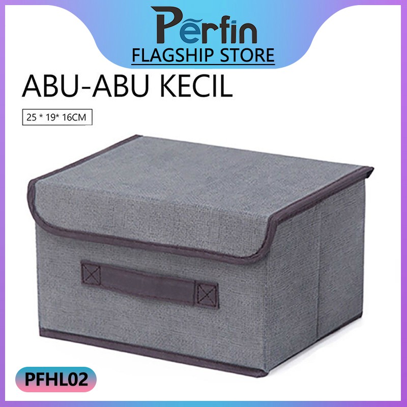 Perfin 1PCS folding with lid storage box dustproof portable box clothing sundries storage box