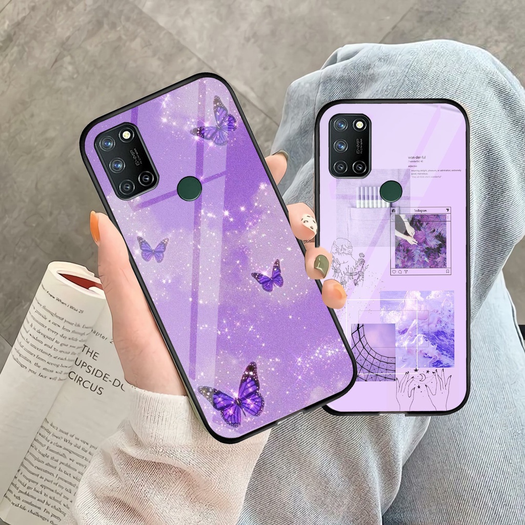 (GC 38) Softcase Kaca Realme 7i - Kesing Kaca Realme 7i - Case Cantik Realme 7i - Case Kekiian Realm