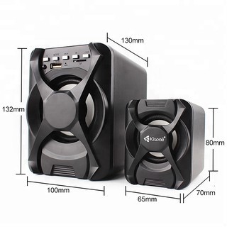 Speaker Bluetooth Kisonli U2500BT Gaming Speaker Gratis Remote - XOBOX