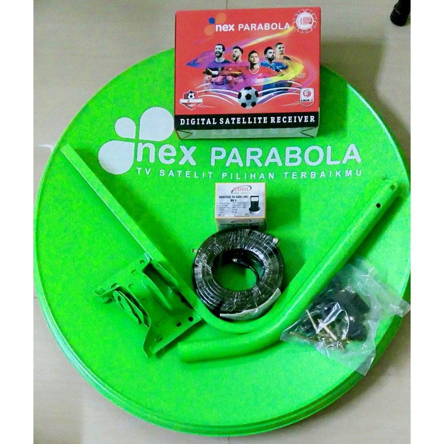 Jual Reciver Nex Parabola Lengkap Dish Cm Bolong Mesh Shopee Indonesia