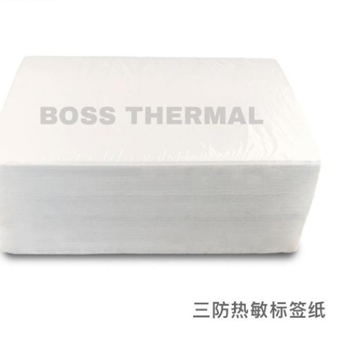 

Berkualitas kertas stiker label thermal lipat 100x150 bare A6