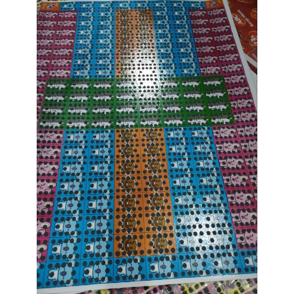 mainan gosok tak tik bom papan titik 12 15 16 20 besar kecil motif random