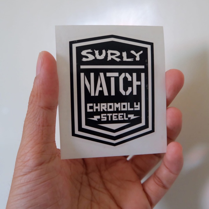 CUTTING STICKER FRAME SEPEDA SURLY NATCH