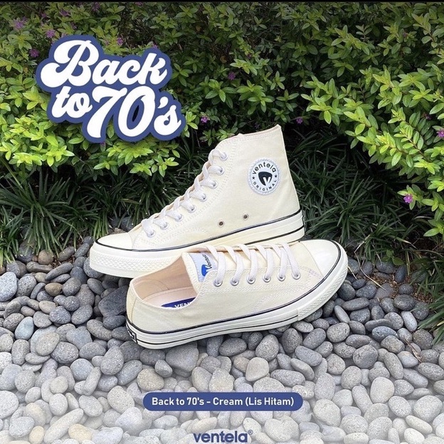 Sepatu Ventela Bts Cream High Original Ventela Shoes