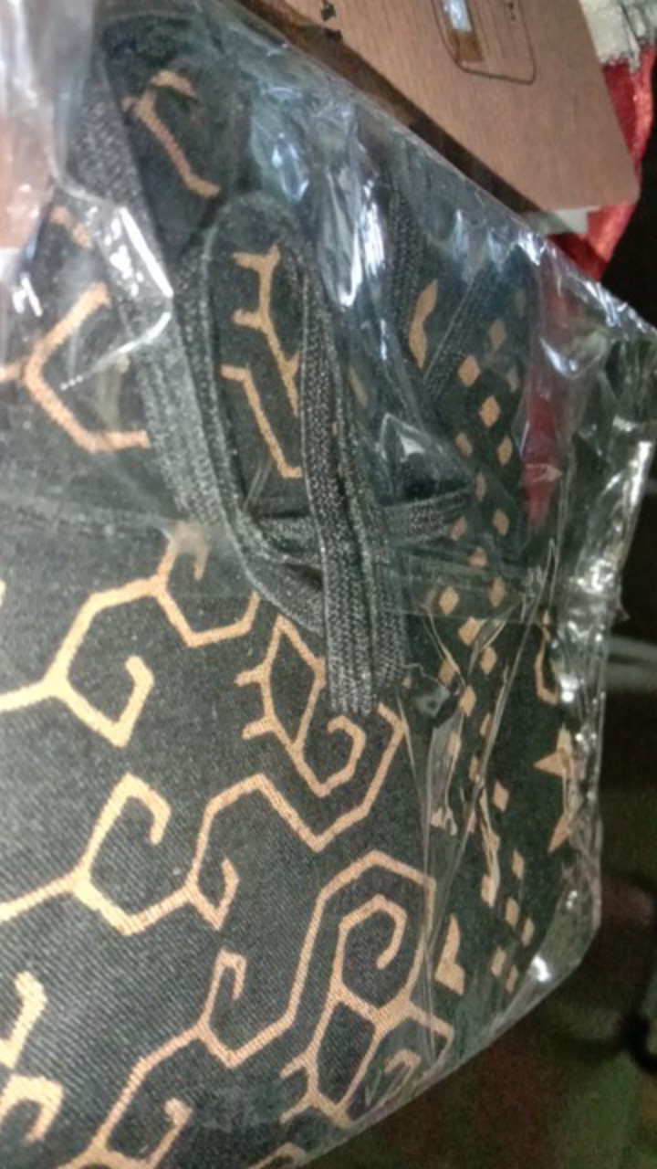 Masker Motif Batik Kain Anak Dan Jumbo Earloop Dan Hijab 3 Lapis (3 Ply)