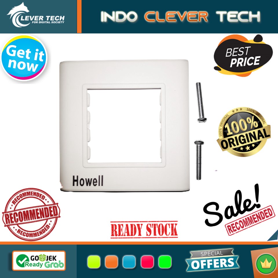 HOWELL WALL PLATE 2 HOLE FOR HDMI/VGA