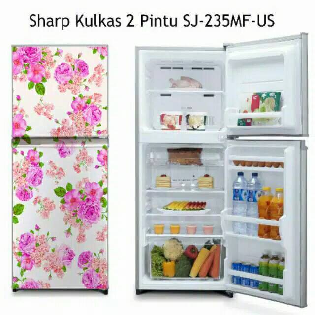Sticker kulkas 2 pintu