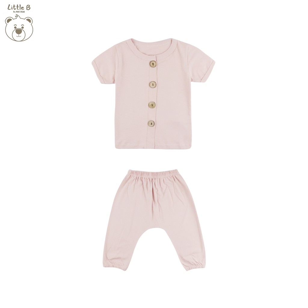 Little B By MacBear Setelan Bayi Basic Collection Little Rafael Newborn - 12 bulan-Dusty Pink