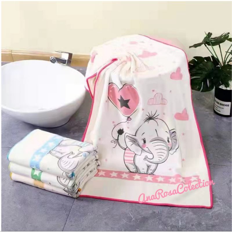 Handuk Bayi Microfiber / Handuk Anak Uk 50x100 cm - 001