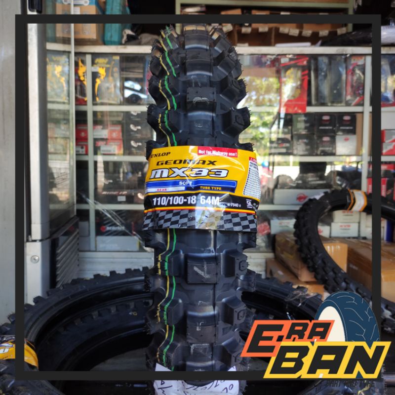 BAN DUNLOP MX33 110 100 RING 18 TUBETYPE BAN TRABAS PACUL KTM SOFT COMPOUND